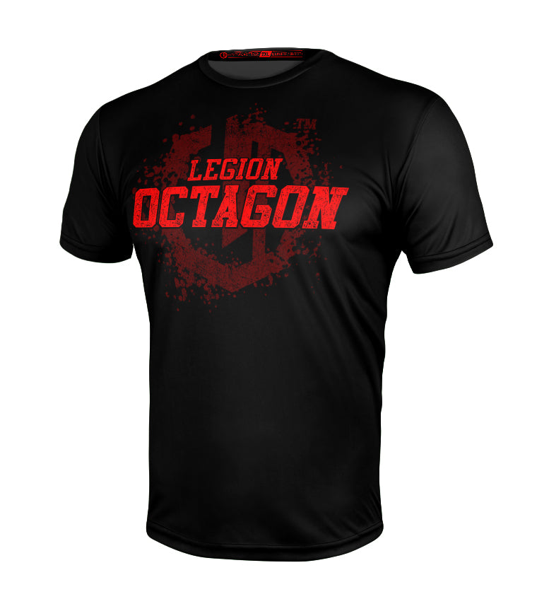 Sportshirt Legion Octagon Grunge Black/Red