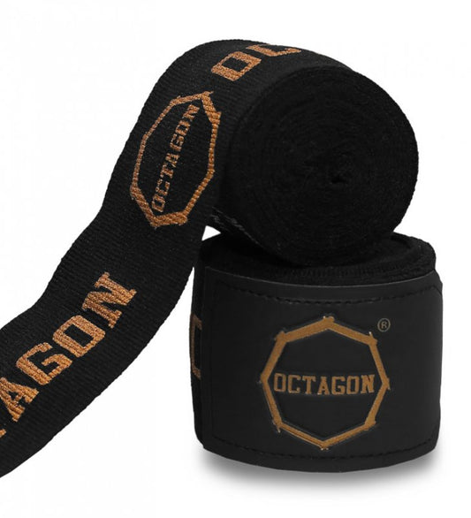 Boxbandagen Octagon Fightgear Supreme Printed Black/gold 5 m