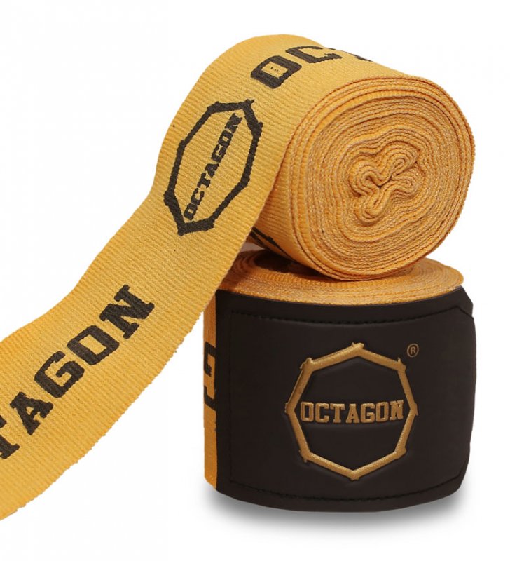 Boxbandagen Octagon Fightgear Supreme Printed gold 5 m