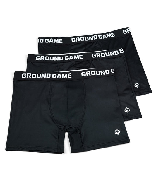 Herren-Boxershorts Sports (Schwarz) 3er-Pack