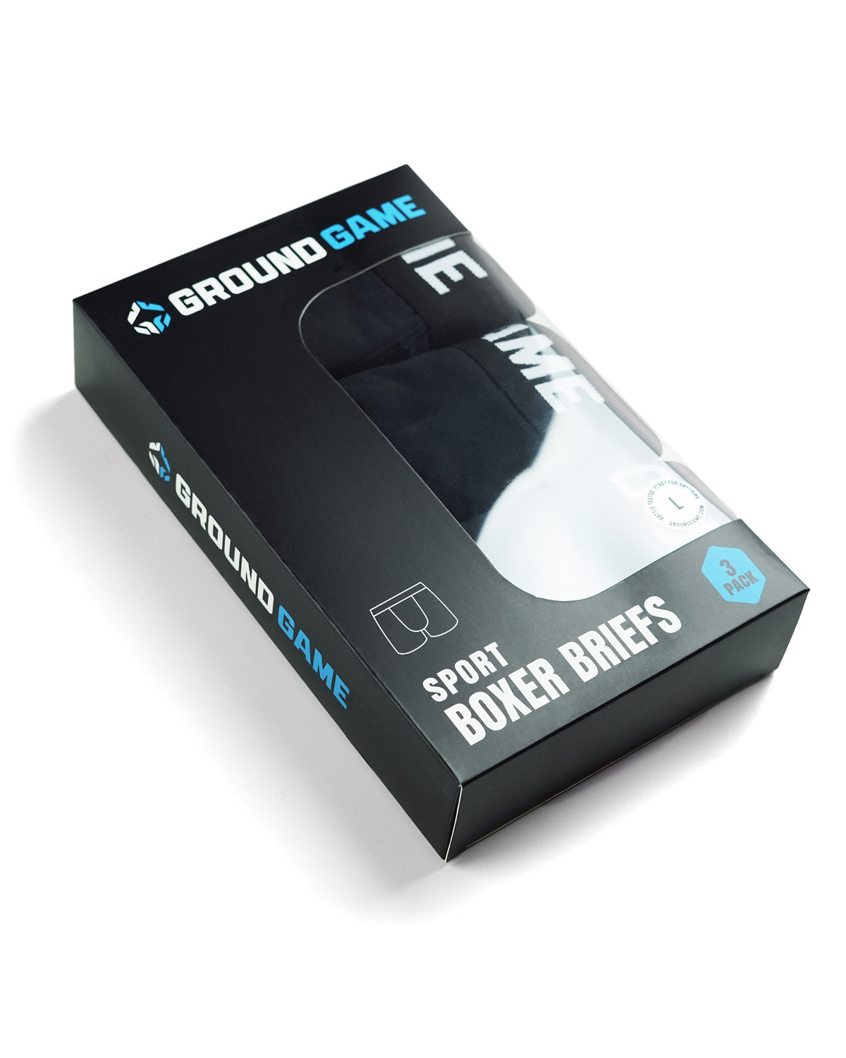 Herren-Boxershorts Sports (Schwarz) 3er-Pack