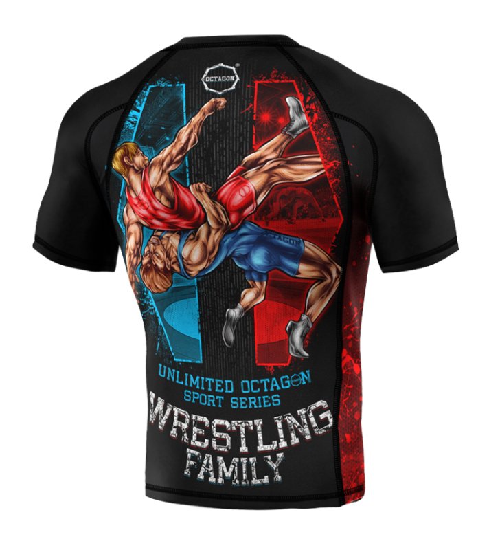 Rashguard Octagon Wrestling Family