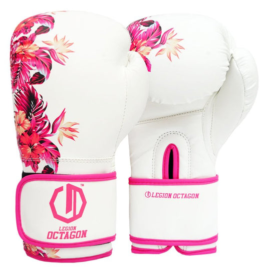 Boxhandschuhe Damen Flower white/pink