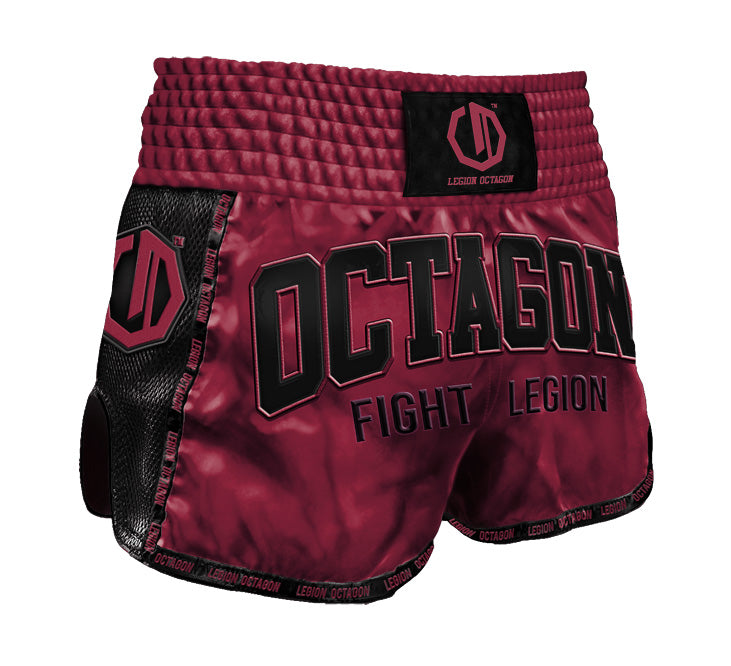 Kickboxing-/Muay-Thai-Shorts Legion Octagon Fight Legion PREMIUM Burgundy